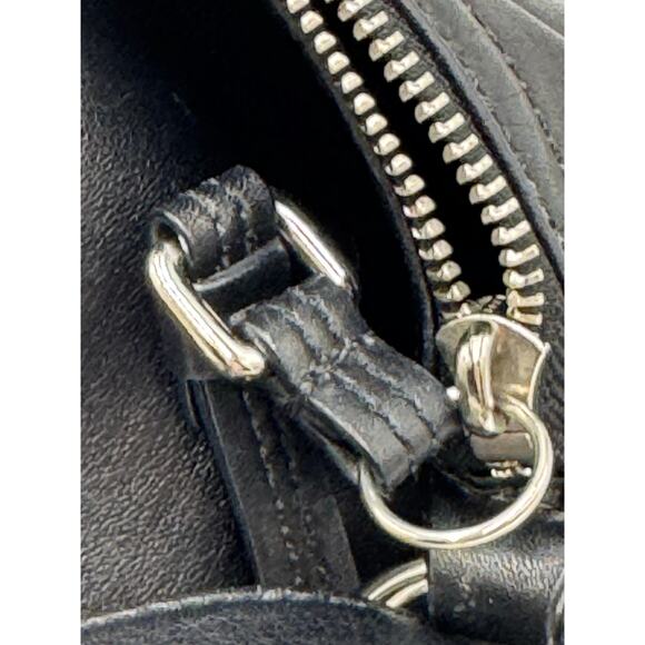 Copied - Coach Womens Purse Navy Leather Mini Brooke Carryall Satchel - Picture 4 of 8